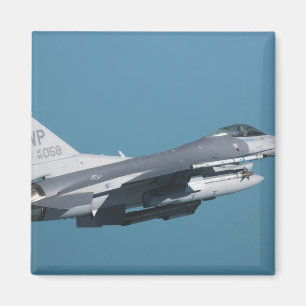 Imán Un halcón que lucha F-16 en vuelo