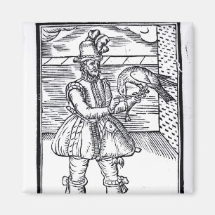 Imán Un halconero con su azor