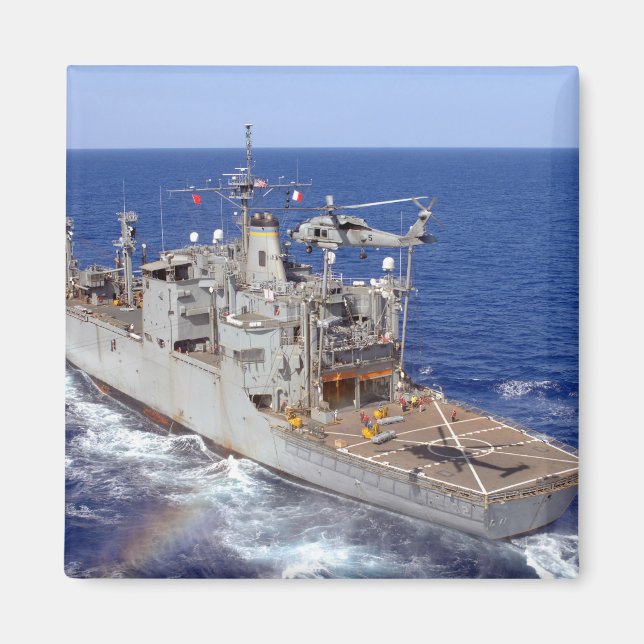 Imán Un helicóptero borra la cubierta de vuelo (Frente)