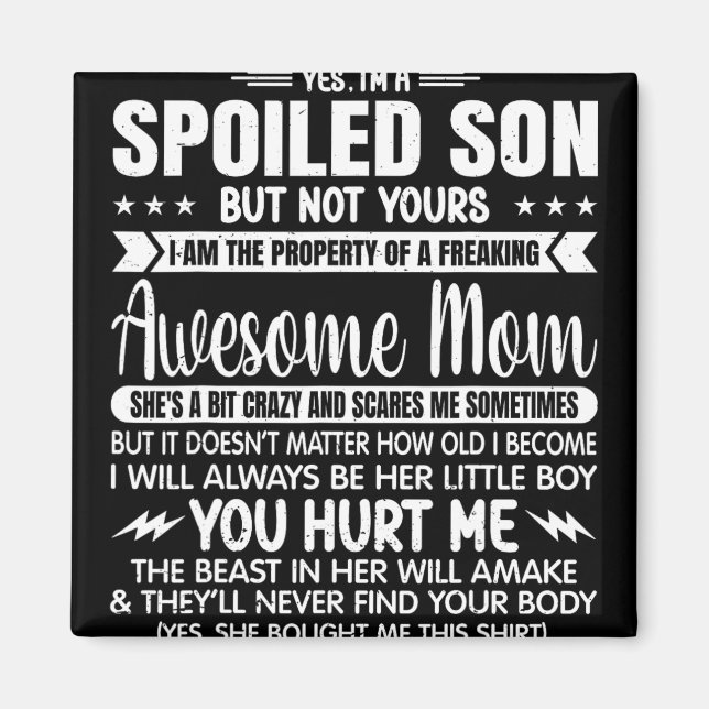 Imán Un Hijo Malcriado Pero No Tu Fantástica Madre V (Frente)