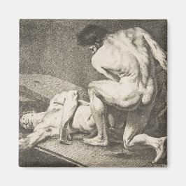 Imán Un hombre levanta las piernas de otro hombre