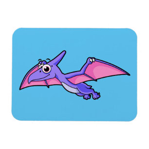 Imán Un Ilustracion Agradable De Un Pterodáctilo Volado