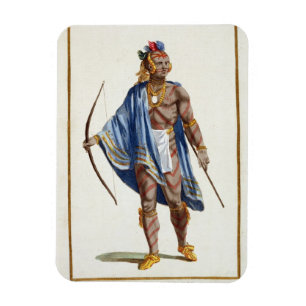 Imán Un indio noble de la nación de Ottawa, 1780 (colou