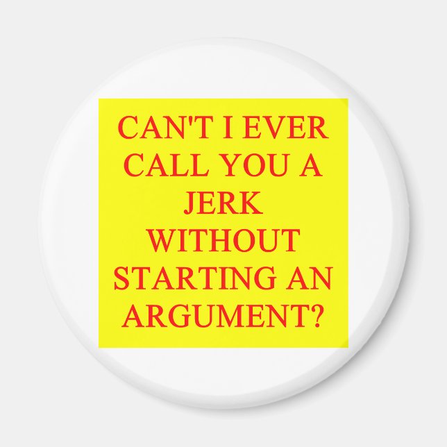 Imán un insulto gracioso para los tontos (Frente)