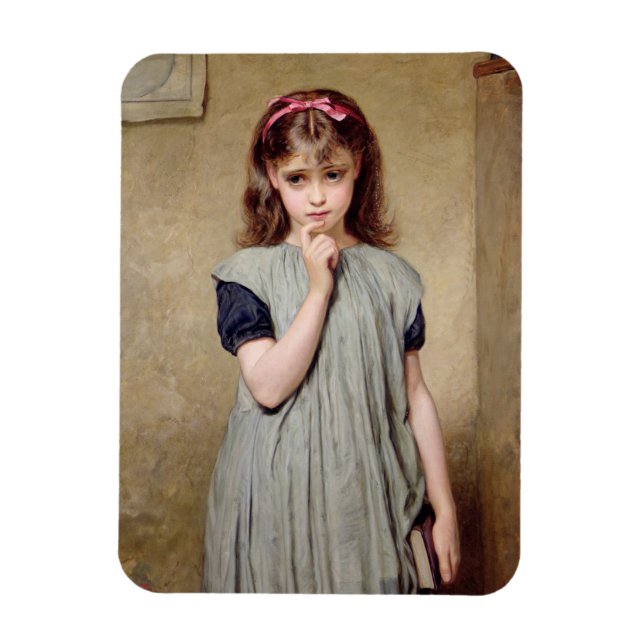 Imán Un joven Chica en el aula, 1876 (aceite en lienzo) (Vertical)