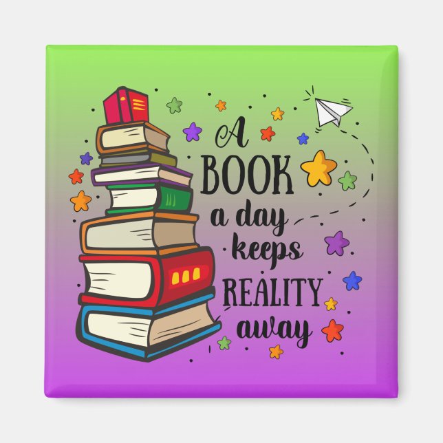 Imán Un libro al día mantiene la realidad lejos del imá (Frente)