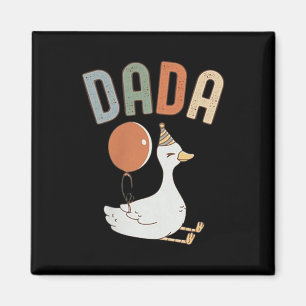 Imán Un loco Goose Dada Funny Primer Primer Cumpleaños
