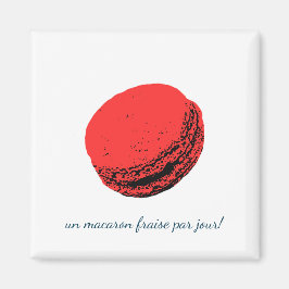 Imán un macaron fraise par jour!