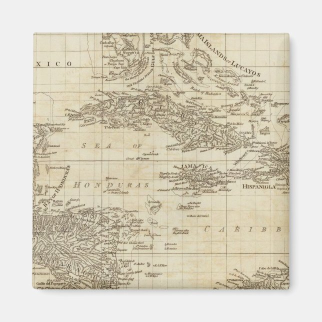 Imán Un mapa de índices (Frente)