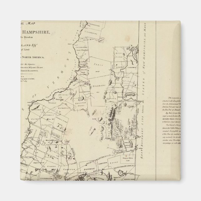 Imán Un mapa topográfico (Frente)