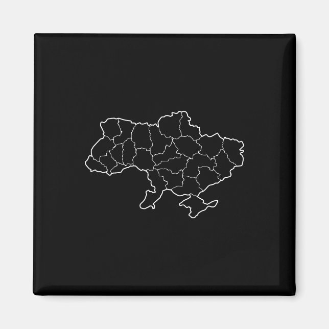 Imán Un mapa ucraniano país Ucrania  (Frente)