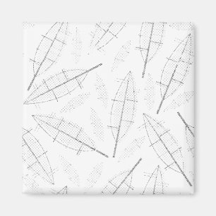 Imán un marco negro con fondo blanco con líneas