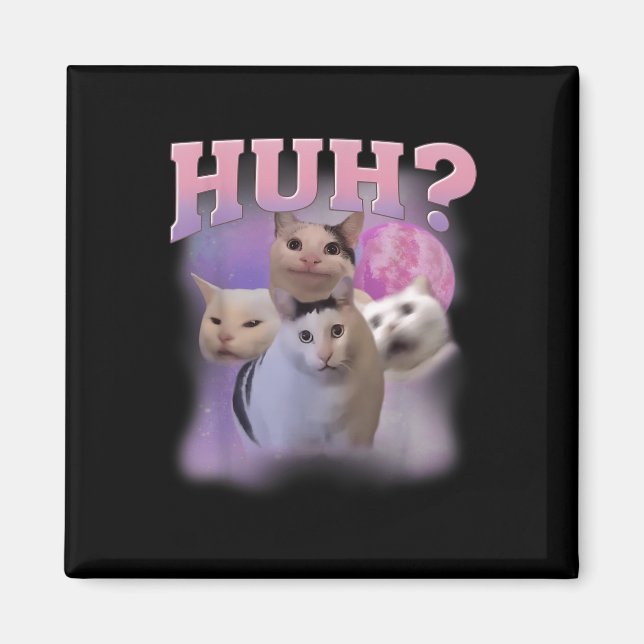 Imán Un meme gracioso que ama el humor a un gato que se (Frente)