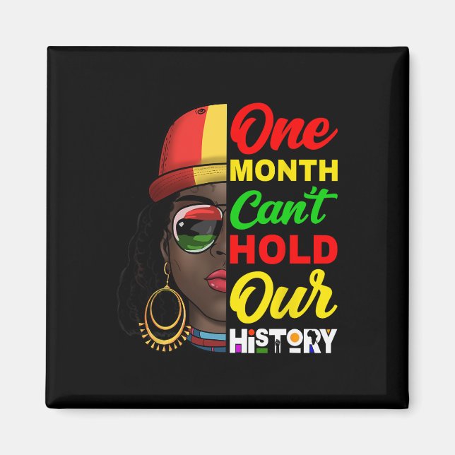 Imán Un Mes No Puede Contener Nuestra Historia Melanina (Frente)