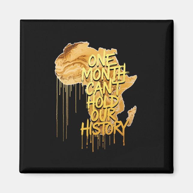 Imán Un mes no puede mantener nuestra historia en negro (Frente)