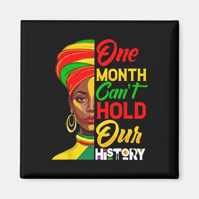 Imán Un mes no puede mantener nuestra historia en negro (Frente)