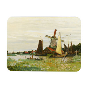 Imán Un molino de viento en Zaandam Claude Monet