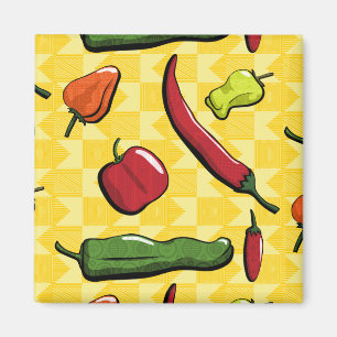 Imán Un mundo de pimientos de chile