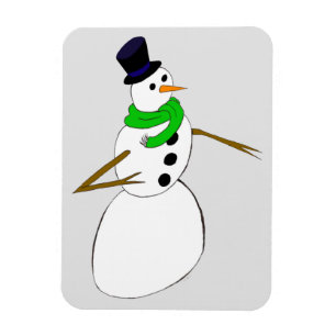 Imán un muñeco de nieve