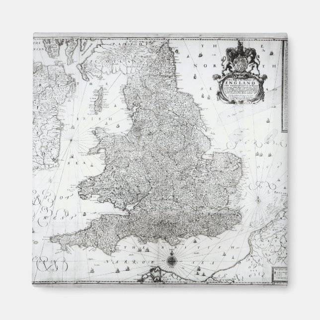 Imán Un nuevo mapa del Reino de Inglaterra (Frente)