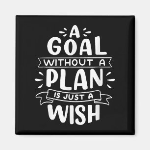 Imán Un Objetivo Sin Un Plan Es Sólo Un Deseo - Motivac
