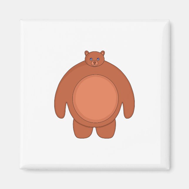 Imán Un Oso Chubby Cuto (Frente)