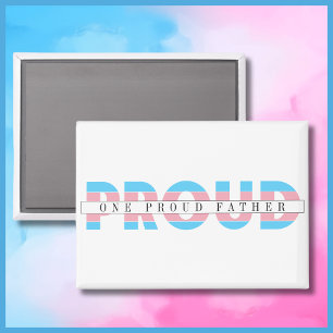 Imán Un padre orgulloso Personalizado de derechos trans