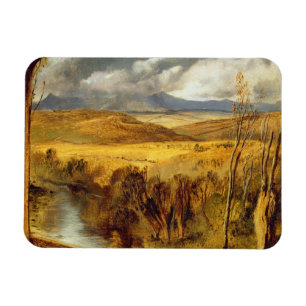 Imán Un paisaje de la montaña, c.1825-35 (aceite a