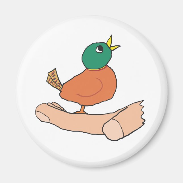 Imán Un pájaro en la mano vale dos en el Bush (Frente)