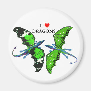 Imán Un par de dragones