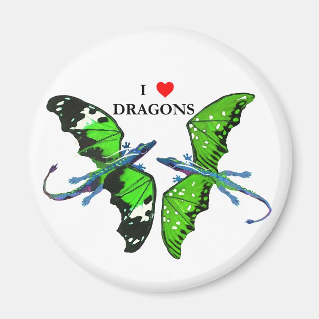 Imán Un par de dragones (Frente)