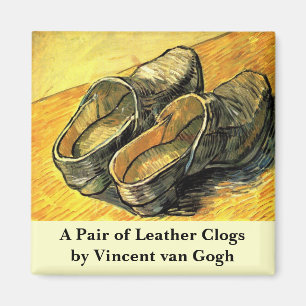Imán Un par de troncos de cuero de Vincent van Gogh