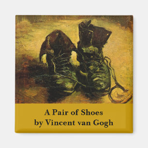 Imán Un par de zapatos por Vincent van Gogh