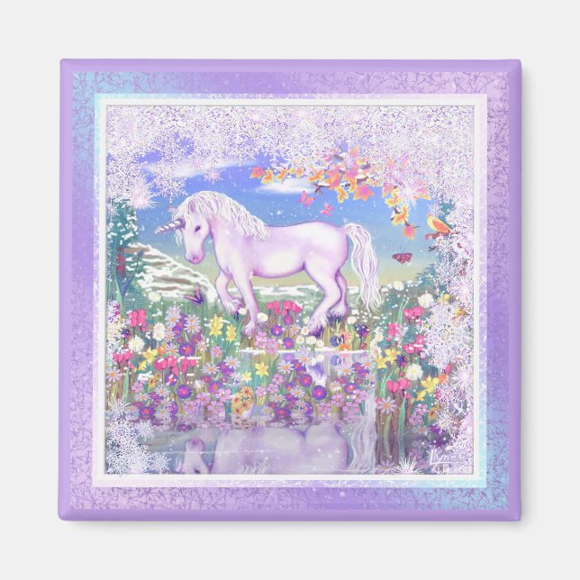 Imán un paraíso púrpura y nieve (Frente)