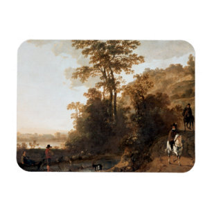 Imán Un paseo nocturno cerca de un río Aelbert Cuyp