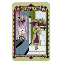 Imán Un paso en un refrigerador Time_A_4x6