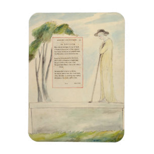 Imán Un pastor leyendo el epitafio, de Elegy Written