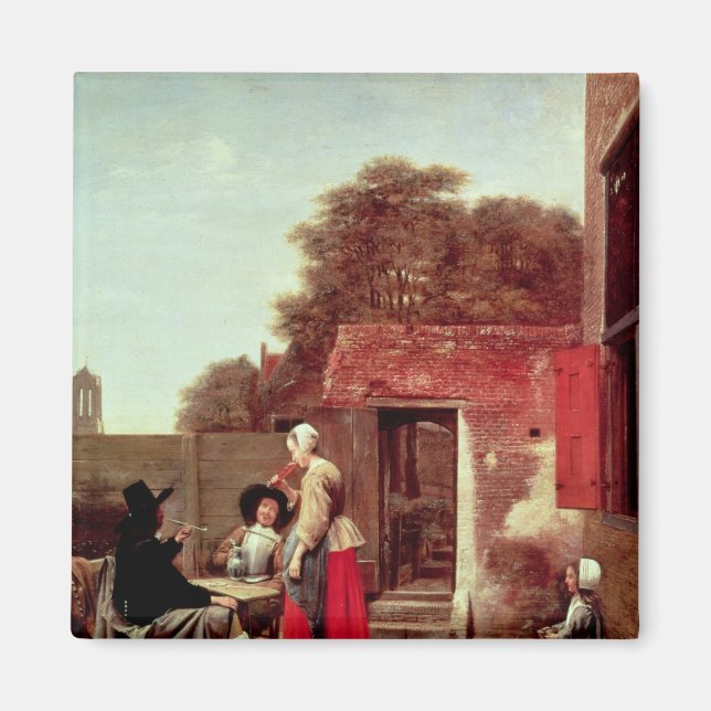 Imán Un patio holandés, c.1658-60 (Frente)