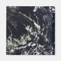 Un penacho volcánico de la caldera de Rabaul