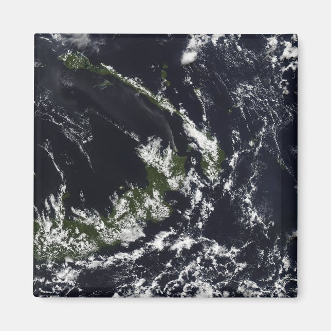 Imán Un penacho volcánico de la caldera de Rabaul (Frente)