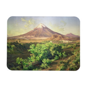 Imán Un pequeño volcán en el campo mexicano, 1887