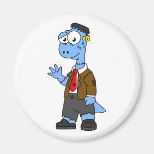 Imán Un Personalizado Brontosaurio Se Vestió Como Frank