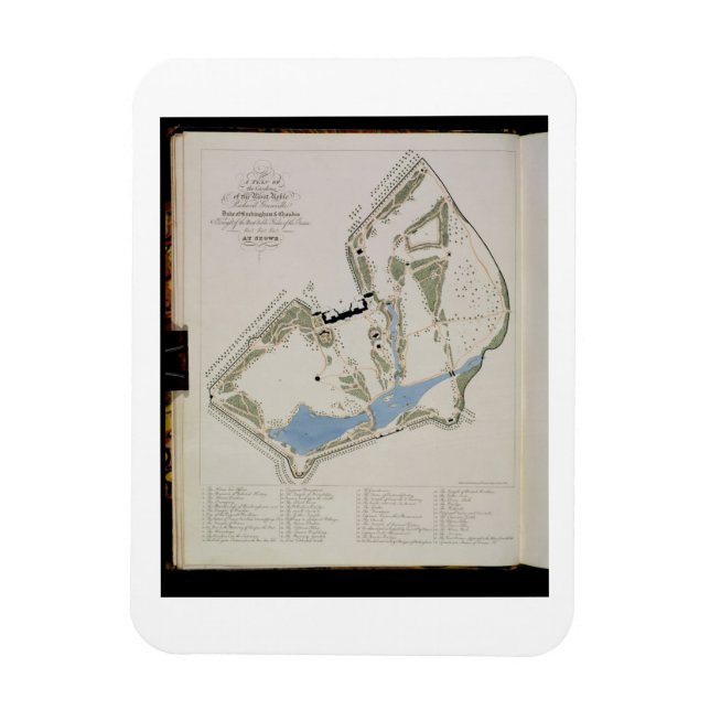Imán Un plan de los jardines de Richard Grenville, Duke (Vertical)