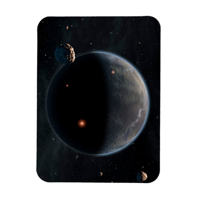 Imán Un Planeta Como La Tierra Rico En Carbono Y Seco. (Vertical)