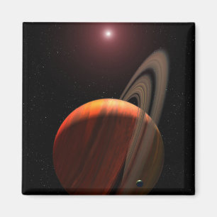 Imán Un planeta gigante del gas orbitando un enano rojo