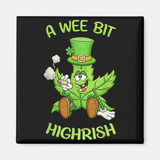 Imán Un Poco de Humor Irlandés Divertido St Patrick (Frente)