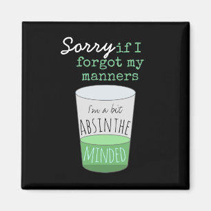 Imán Un poquito Absinthe Minny Bebe Humor