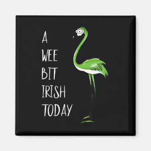 Imán Un poquito irlandés hoy Flamingo St Patricks Shamr