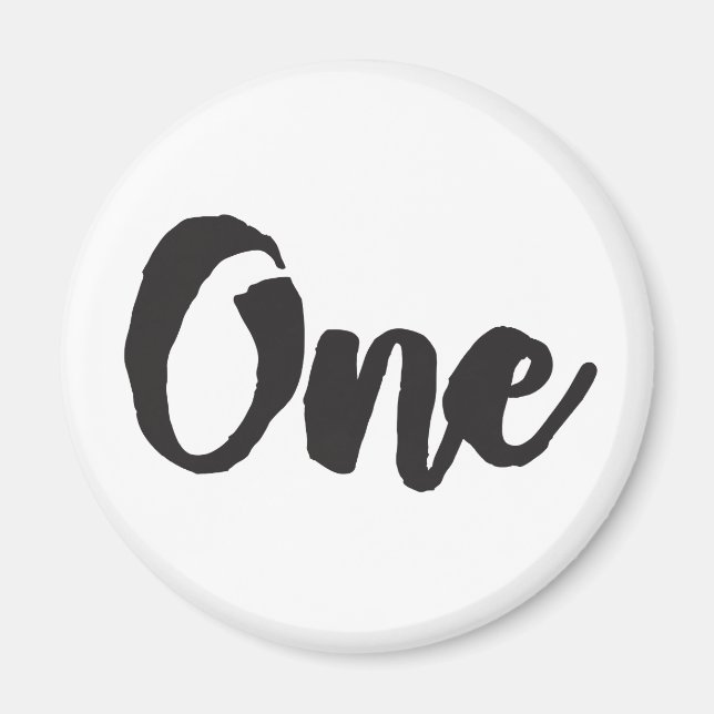 Imán Un primer cumpleaños arte primer cumpleaños Mi pri (Frente)