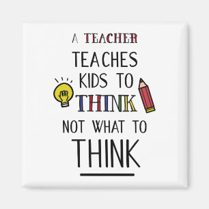 Imán Un profesor enseña a los niños a pensar no qué pen